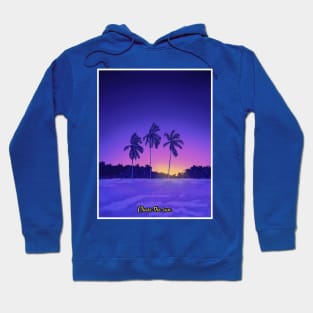 Beach sunrise landscape Hoodie